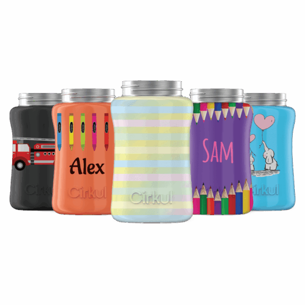 Custom 12oz. Stainless Steel Bottle & Comfort Grip Lid
