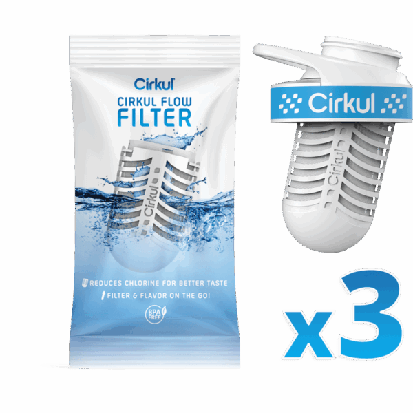 Cirkul Flow Filter (3-Pack) & New Comfort Grip Lid