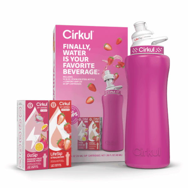 CX: 32oz. Hot Pink Stainless Steel Bottle Starter Kit (2C)