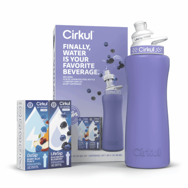 CX: 32oz. Matte Periwinkle Stainless Steel Bottle Starter Kit (2C)