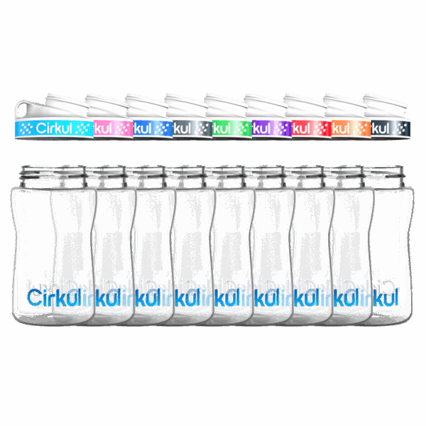12oz. Plastic Bottle & Comfort Grip Lid