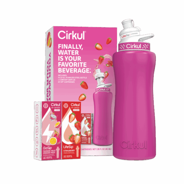 32oz. Hot Pink Stainless Steel Bottle Starter Kit