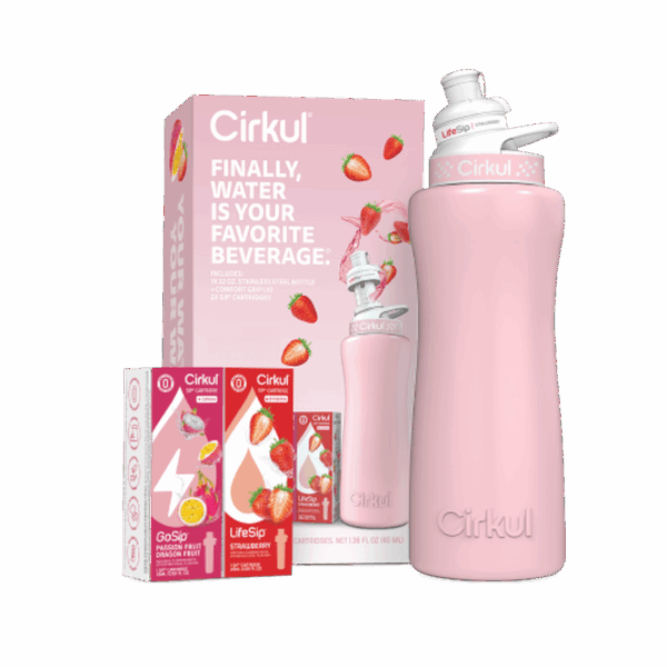 32oz. Blush Pink Stainless Steel Bottle Starter Kit