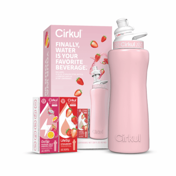 32oz. Blush Pink Stainless Steel Bottle Starter Kit - Image 4