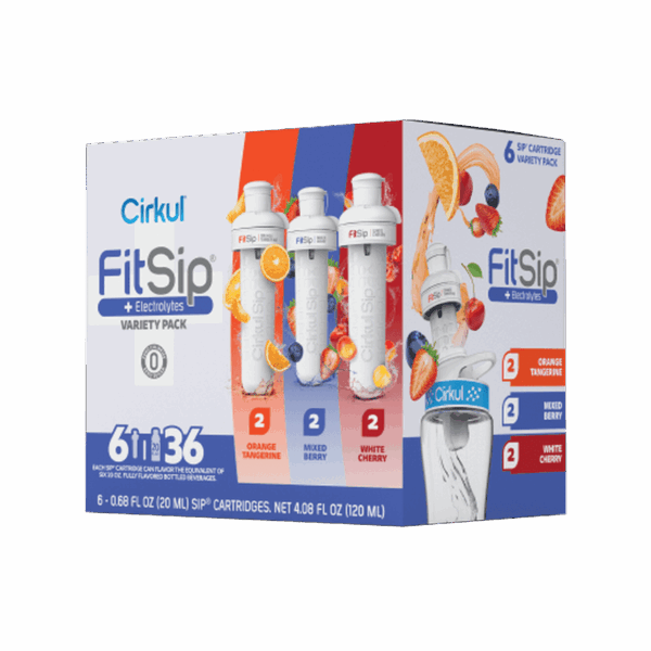 Base: FitSip Flavor Cartridge Variety Pack. 6-Pack