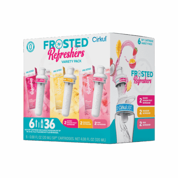 Base: Frosted Refreshers Flavor Cartridge Variety Pack. 6-Pack