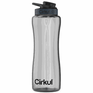 32oz. Black Tint Plastic Cirkul Bottle & Comfort-Grip Lid