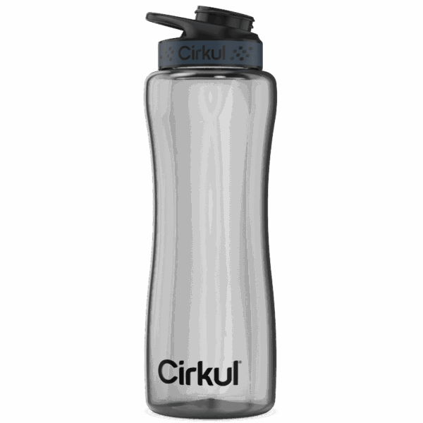 32oz. Black Tint Plastic Cirkul Bottle & Comfort-Grip Lid