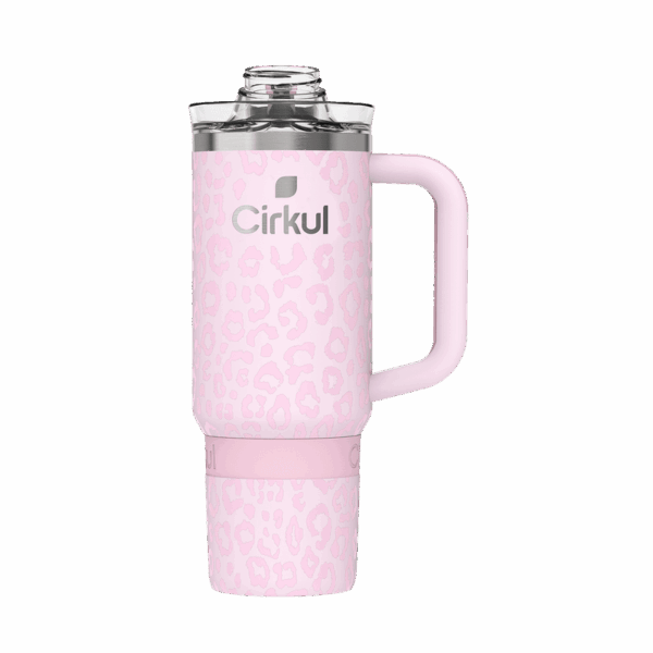 CX: Limited Edition: 30oz. Azalea Leopard Travel StrawSip™ Tumbler