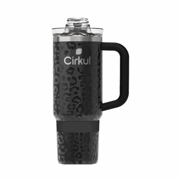 Limited Edition: 30oz. Black Leopard Travel StrawSip™ Tumbler