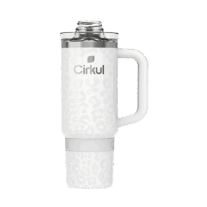 Limited Edition: 30oz. Cream Leopard Travel StrawSip™ Tumbler