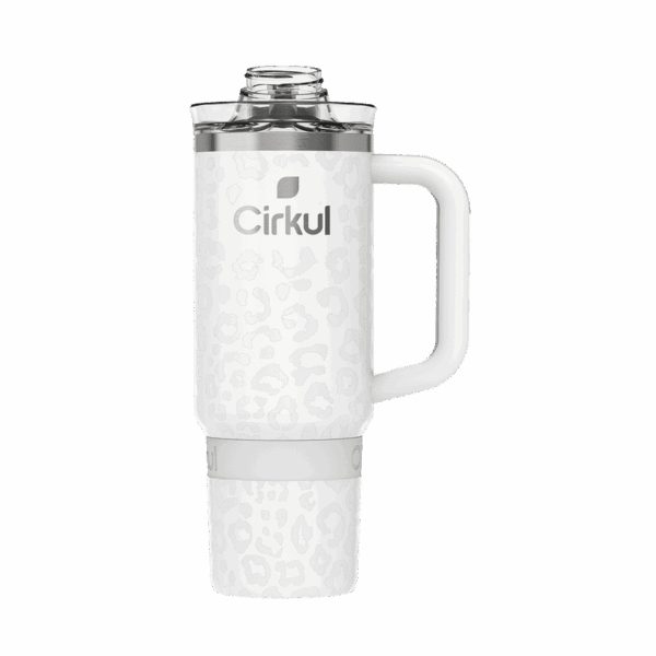 Limited Edition: 30oz. Cream Leopard Travel StrawSip™ Tumbler