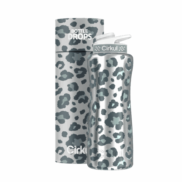 CX: Limited Edition: Silver Leopard 32oz. Stainless Steel Bottle & Lid