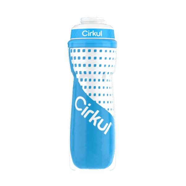 Limited Edition: 22oz. Blue Insulated Squeeze Plastic Bottle & Sport Lid