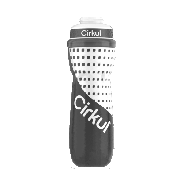 Limited Edition: 22oz. Gray Insulated Squeeze Plastic Bottle & Sport Lid