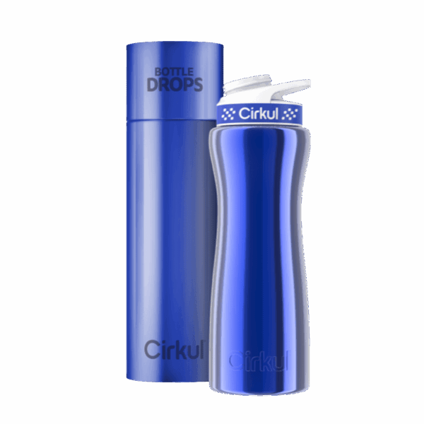 CX: Limited Edition: Blue Chrome 22oz. Stainless Steel Bottle & Lid