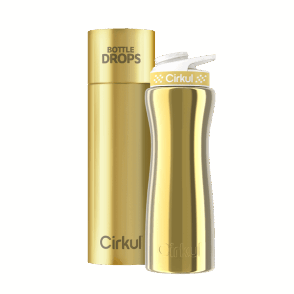 Limited Edition: 22oz. Gold Chrome Stainless Steel Bottle & Lid
