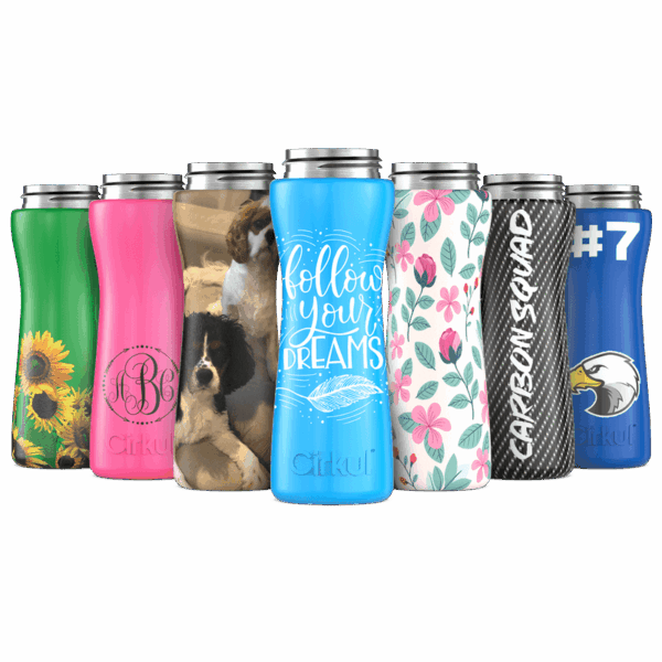 Custom 22oz. Stainless Steel Bottle & Comfort Grip Lid